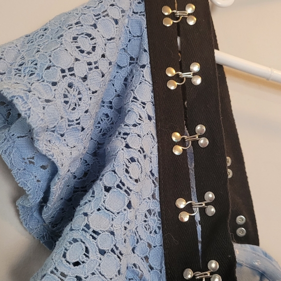 NWT blue bebe Lavine crochet lace dress - Picture 10 of 16